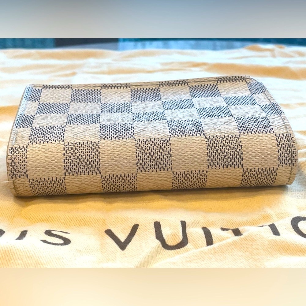 Louis Vuitton VTG Damier Azur French Purse Wallet Kisslock Bifold, duster, Fair - Picture 4 of 13